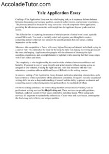 yale university essay prompts
